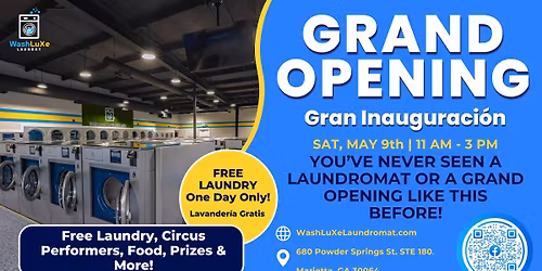 WashLuXe Marietta - FREE Laundry Day!