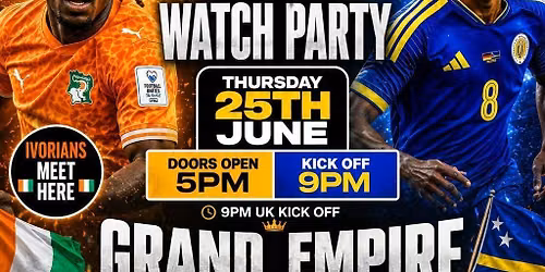 Ivory Coast VS Curacao Official - Watch Party