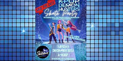 K-Pop Demon Hunters Skate Party