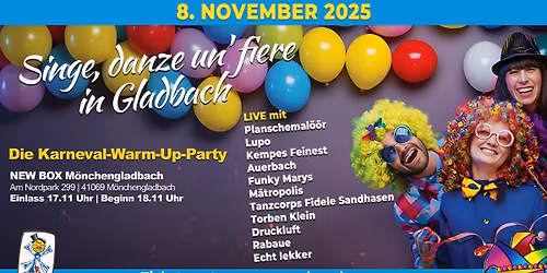 Singe, danze un' fiere in Gladbach