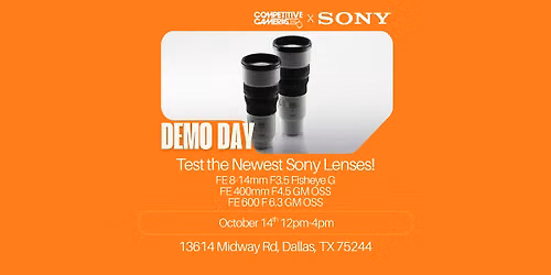 Sony Lens Demo Day