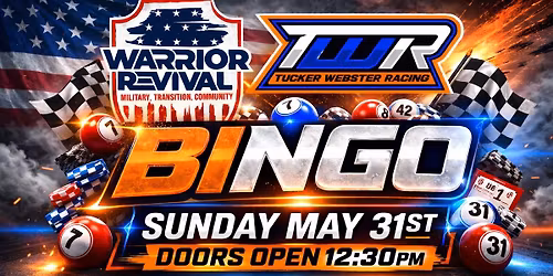 Tucker Webster Racing Bingo