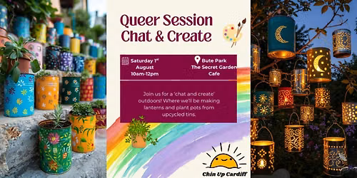 Chat & Create Outdoors - Queer Chin Up Cardiff Session