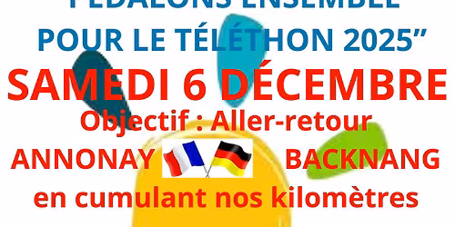 P\u00c9DALONS ENSEMBLE POUR LE T\u00c9L\u00c9THON 2025