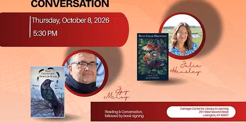 Book Launch & Conversation with Julie Hensley & Jay McCoy