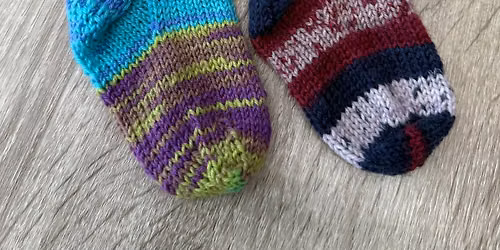 Learn to knit socks - \u00a325 per person