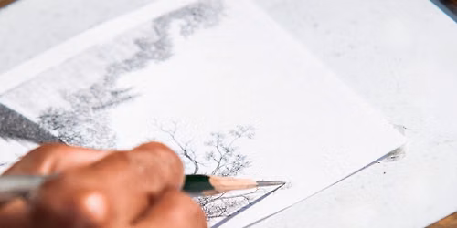 Sketching on the Lawn: Mental Health Awareness Week