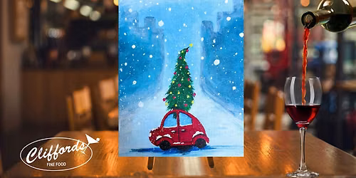 Christmas Bug Paint & Sip at Cliffords