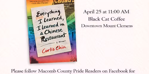 Everything I Learned, I Learned in a Chinese Restaurant Book Discussion