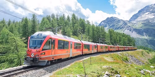 IN ESTATE SUL TRENINO ROSSO DEL BERNINA: DA TIRANO A SAINT-MORITZ CON PRANZO TIPICO VALTELLINESE