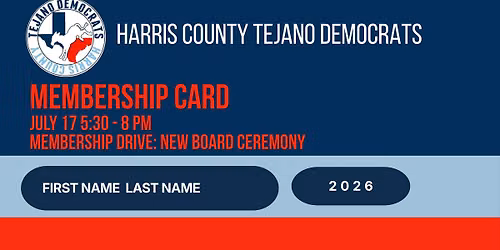 Tejanos July 17 Membership Drive: New Board Ceremony