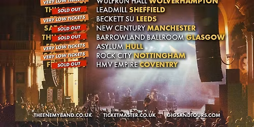 The Enemy Nottingham Tickets