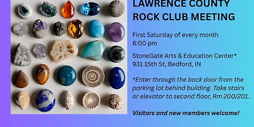 Lawrence County Rock Club Meeting