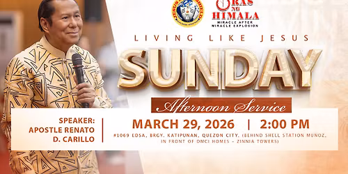 Living Like Jesus Afternoon Service