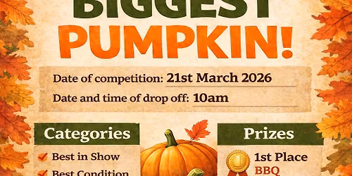 2026 Garden depot pumpkin competition 