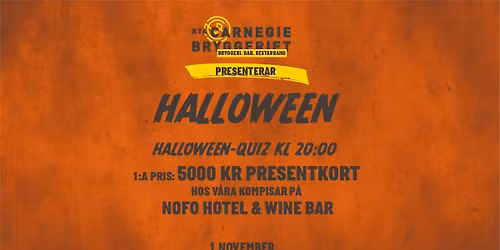 Halloween p\u00e5 Nya Carnegiebryggeriet
