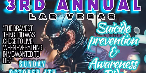3rd Annual Suicide Prevention & Awareness Ride