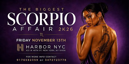 The Biggest Scorpio Affair 2k26 - NYC Scorpio Celebration