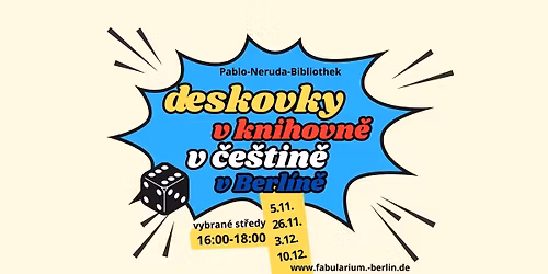 Deskohran\u00ed v knihovn\u011b Pablo-Neruda Friedrichshain