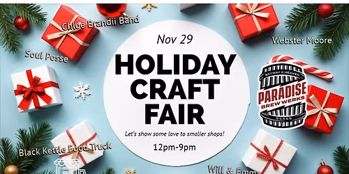 HOLIDAY CRAFT FAIR w\/ SOUL POSSE