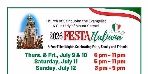 2026 SJE OLMC Festa Italiana - White Plains, NY
