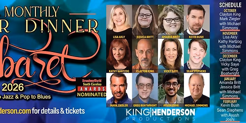 Monthly After Dinner Cabaret 2025-26