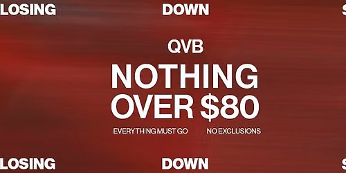 Closing Down Warehouse Sale | Glue QVB