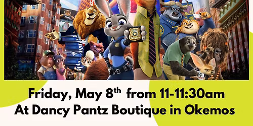 Zootopia Dance Class at Dancy Pantz Boutique 