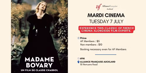 Mardi Cinema - Madame Bovary Claude Chabrol