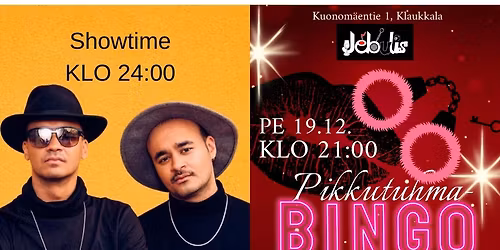 Pikkujoulun Pikkutuhma-bingo ja Lehtiset Jebuliksessa
