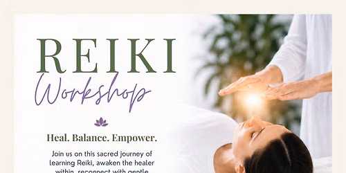 REIKI LEVEL 1 WORKSHOP \u2013 FULL DAY INTENSIVE
