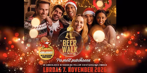 Beer Walk Kristiansand - 7. november 2026 - Julel\u00f8pet