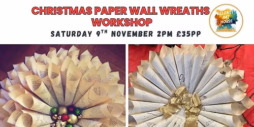 Christmas Paper Wall Wreath Making Workshop