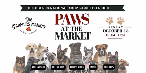 Paws at the Market Themed Farmers Market