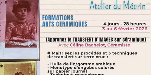 Stage Transferts d'images sur c\u00e9ramique