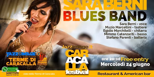 Sara Berni Blues Band Live! Terme di Caracalla - Rome