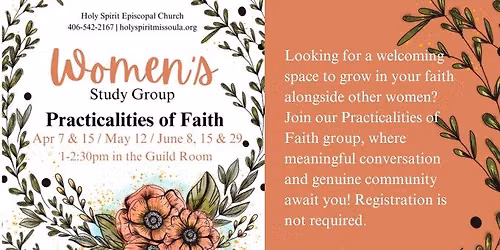 Women's Study Group - the Practicalities of Faith