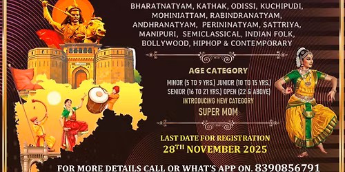 NRUTYA DARPAN - 2025, NATIONAL DANCE CONTEST AND FESTIVAL AT PUNE, MAHARASHTRA.