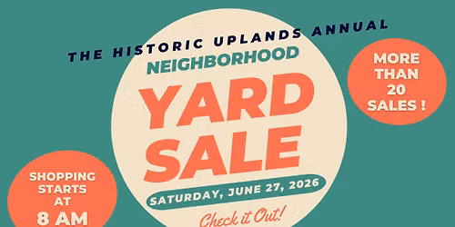 Uplands Neighborhood Yard Sale