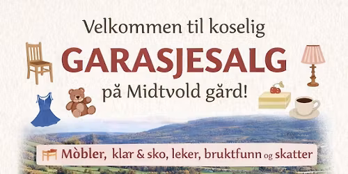 Garasjesalg p\u00e5 Midtvold g\u00e5rd \ud83c\udf3b\ud83c\udf37