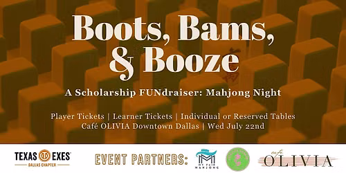 Boots, Bams, & Booze: It's Mahjong Night!