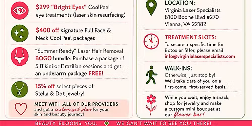 Spring Pop-Up! Beauty, Blooms and Glowing Vibes