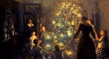 God jul, lille venn - Nedre Eiker