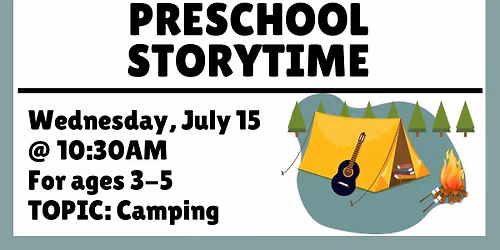 Preschool Storytime - Camping