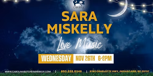 Live Music - Sara Miskelly