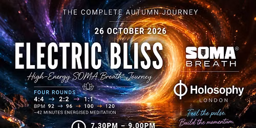 Electric Bliss: High-Energy SOMA Breath\u00ae Journey | London