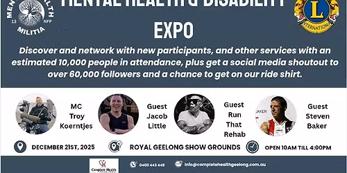 Mental Health & Disability Expo