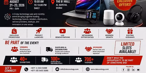 Tabconology Tech Deals Festival 2026 - 3 Days Sale of IT & Electronic Products