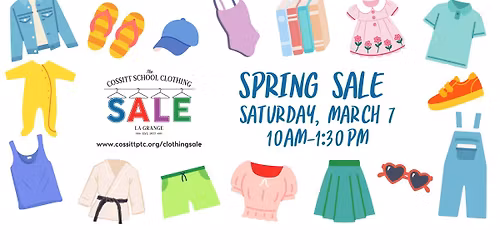 Cossitt School Spring 2026 Clothing Consignment Sale