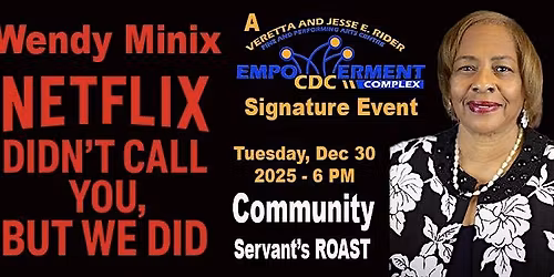 Wendy Minix - Netflix Didn't Call You, But We Did Community Roast